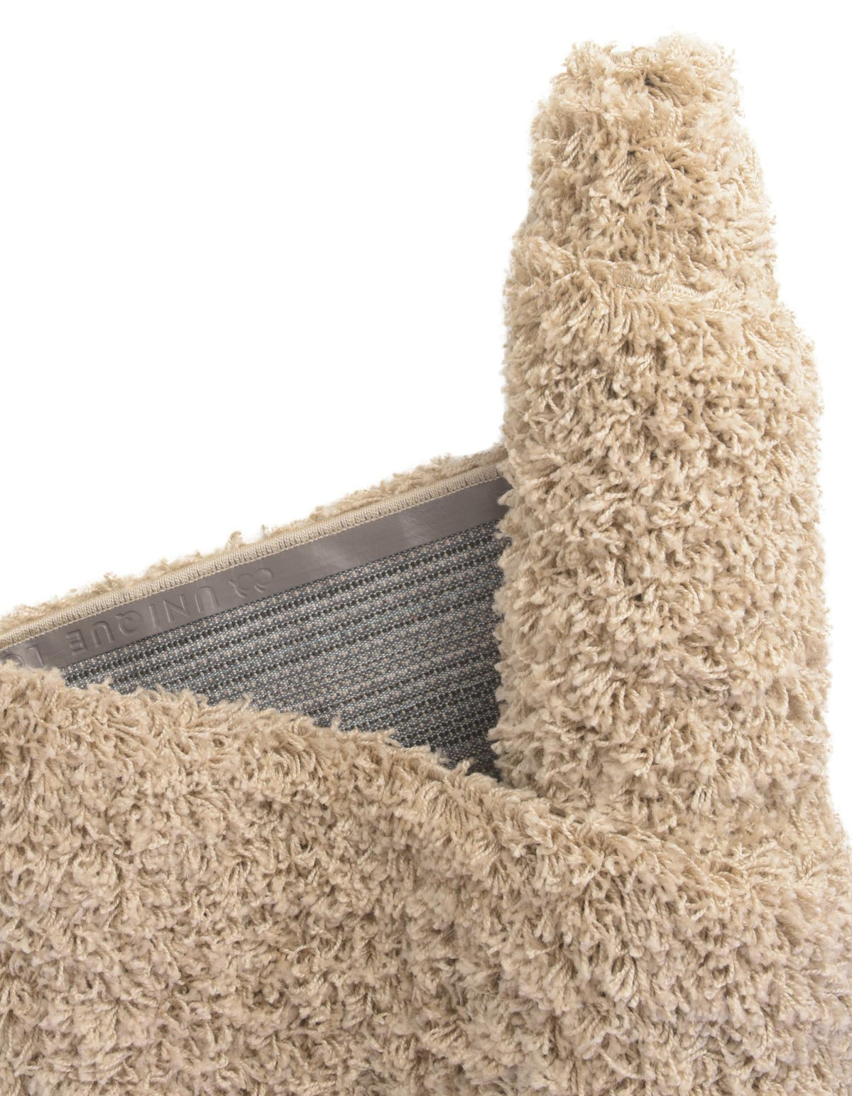 Rund Hochflorteppich Solid Shag in Dunkelgrau von Hadorn™ - Lifestyle Image