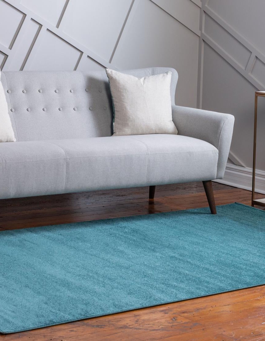 Rechteck Teppich Tribeca in Türkis von Hadorn™ - Lifestyle Image
