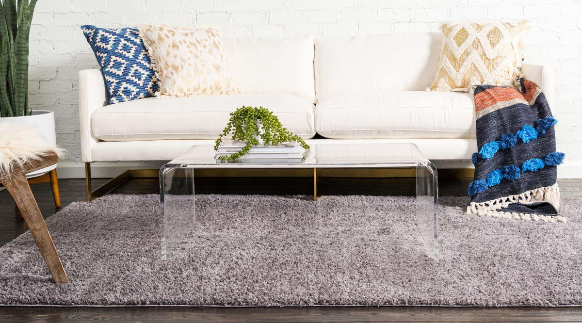 Quadratisch Teppich Luzern in Grau von Hadorn™ - Lifestyle Image