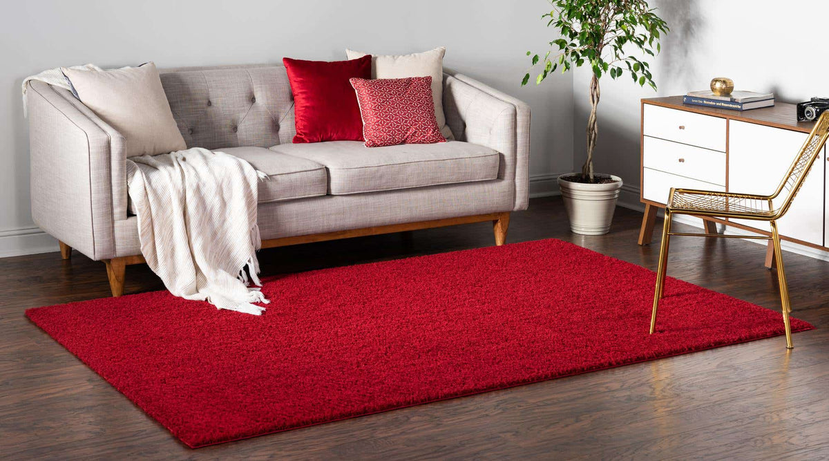 Rechteck Teppich Luzern in Rot von Hadorn™ - Lifestyle Image