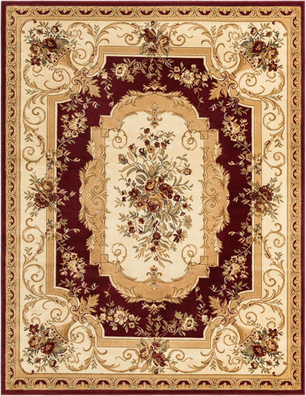 Rechteck Teppich Classic Aubusson in Rot von Hadorn™ - Lifestyle Image