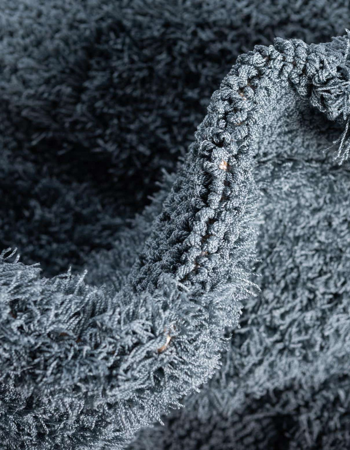 Rechteck Hochflorteppich Floral Shag in Blau von Hadorn™ - Lifestyle Image