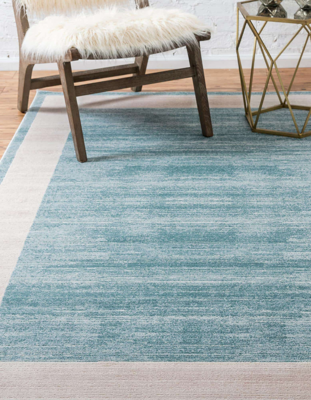 Läufer Teppich Bellevue in Türkis von Hadorn™ - Lifestyle Image