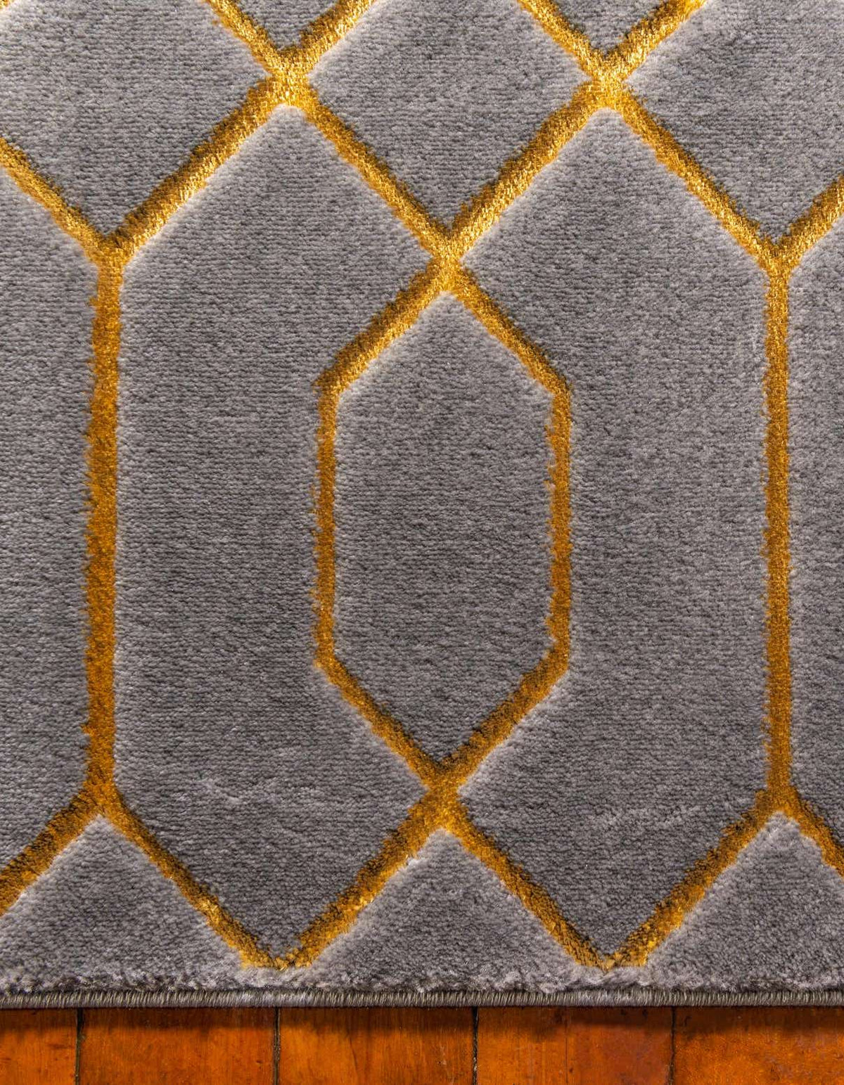Läufer Teppich Marilyn Monroe™ Glam Trellis in Graues Gold von Hadorn™ - Lifestyle Image