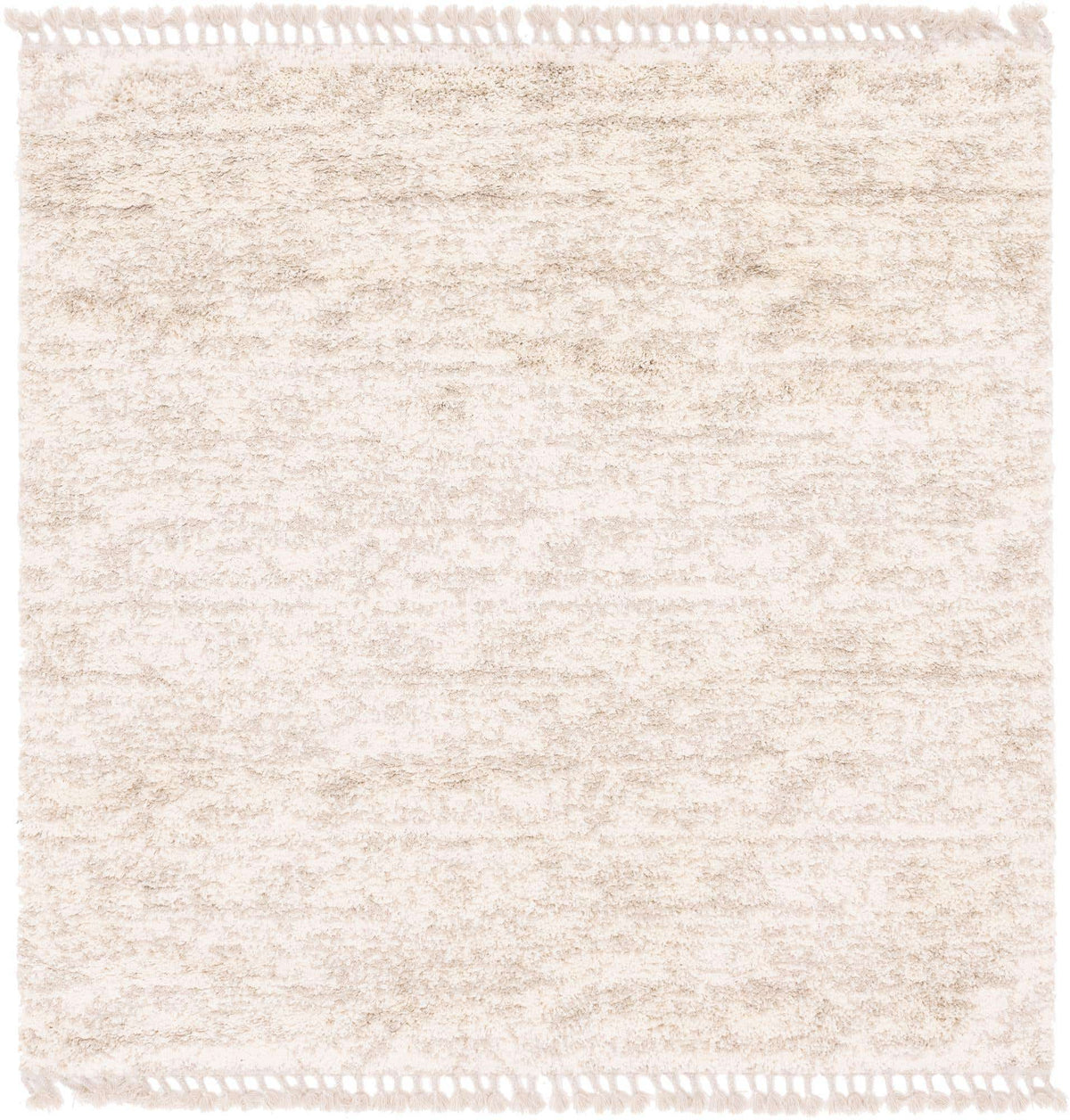 Quadratisch Hochflorteppich Lagom Shag in Elfenbein von Hadorn™ - Lifestyle Image
