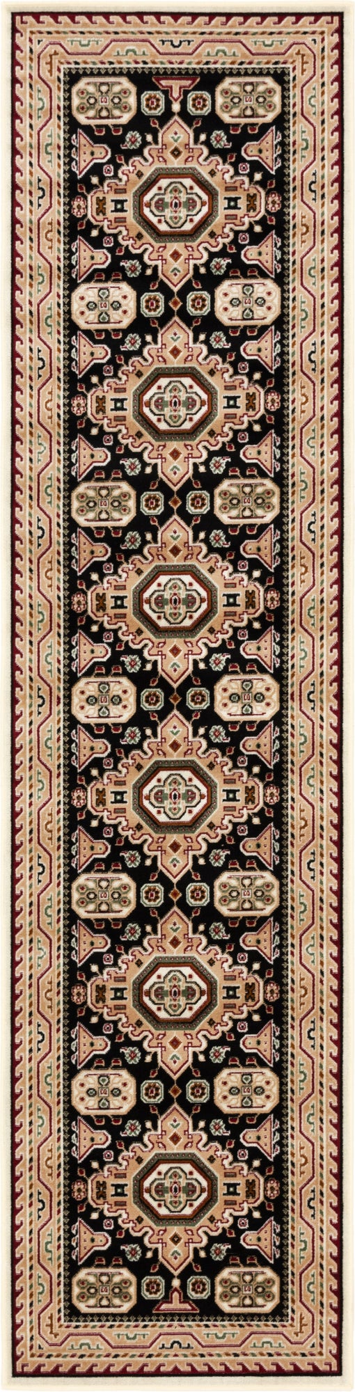 Läufer Teppich Gharajeh in Schwarz von Hadorn™ - Lifestyle Image
