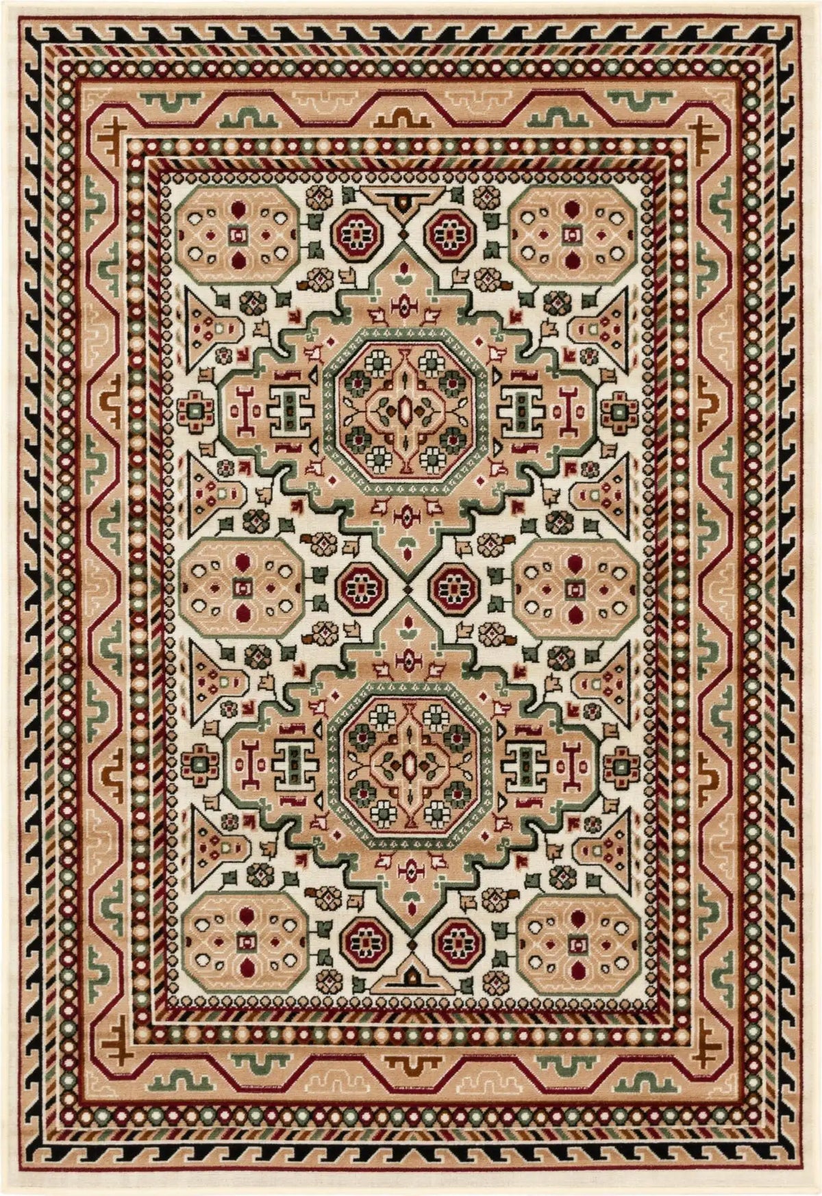 Rechteck Teppich Gharajeh in Beige von Hadorn™ - Lifestyle Image