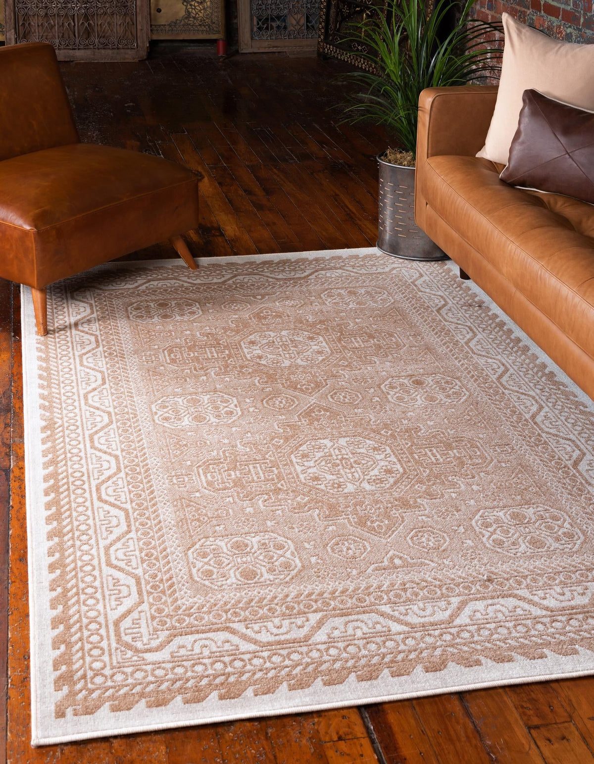 Rechteck Teppich Gharajeh in Beige von Hadorn™ - Lifestyle Image