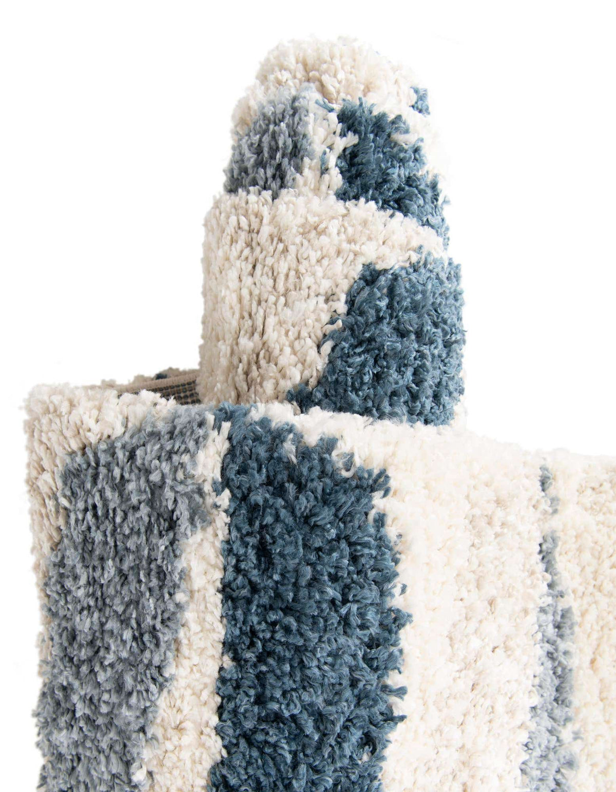 Rechteck Hochflorteppich Lagom Shag in Blau von Hadorn™ - Lifestyle Image