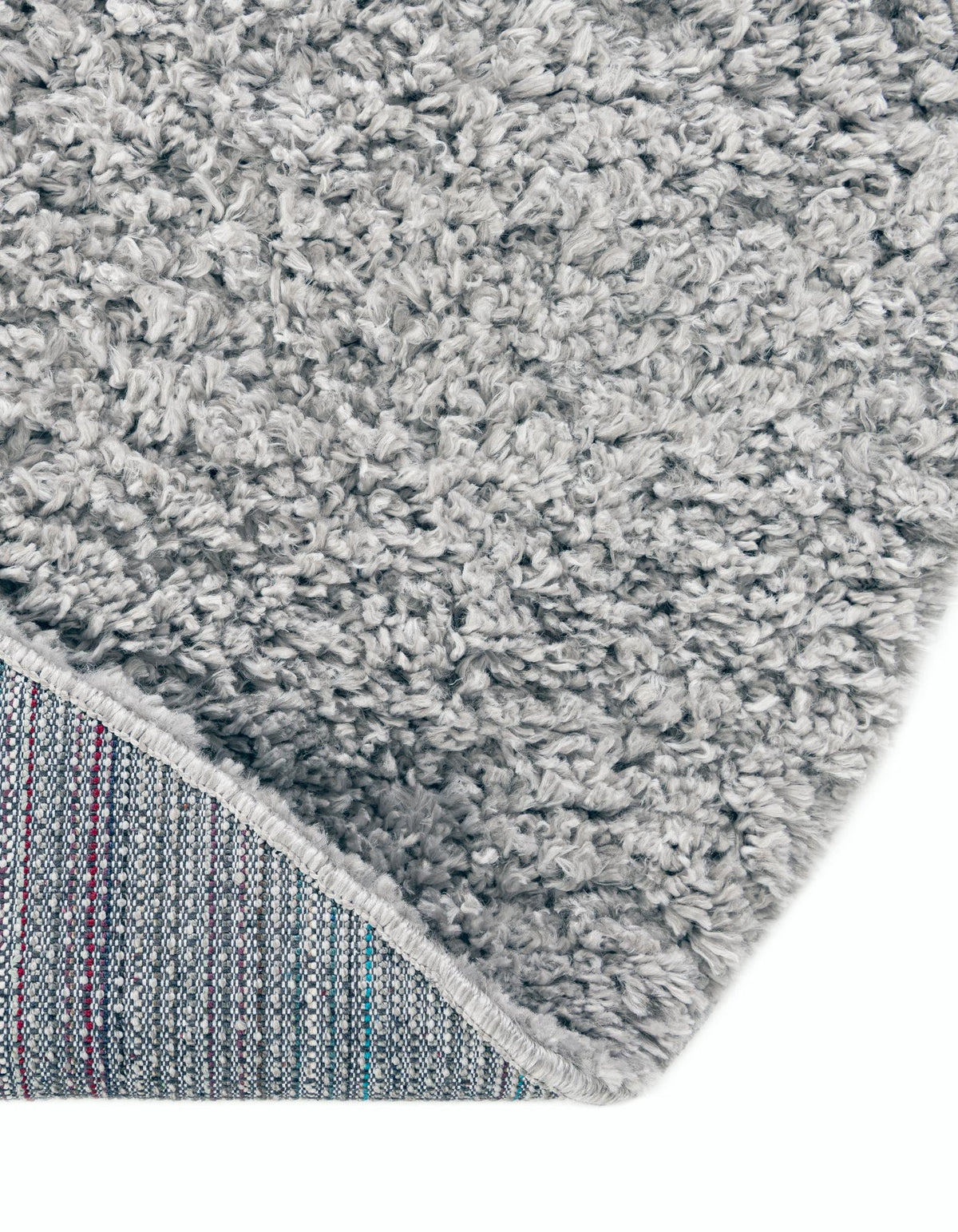 Rund Hochflorteppich Zermatt Shag in Grau von Hadorn™ - Lifestyle Image