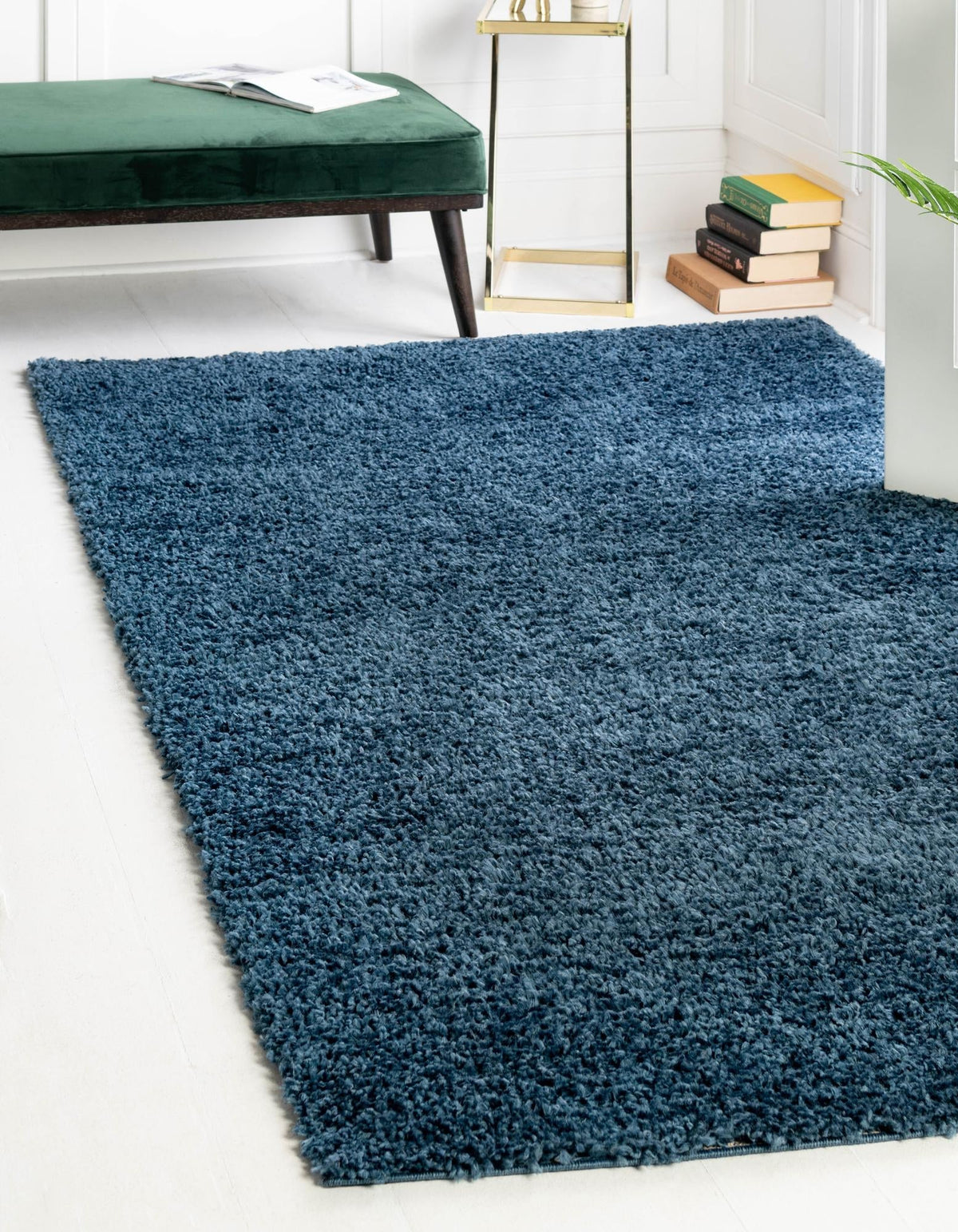 Rechteck Hochflorteppich Zermatt Shag in Blau von Hadorn™ - Lifestyle Image