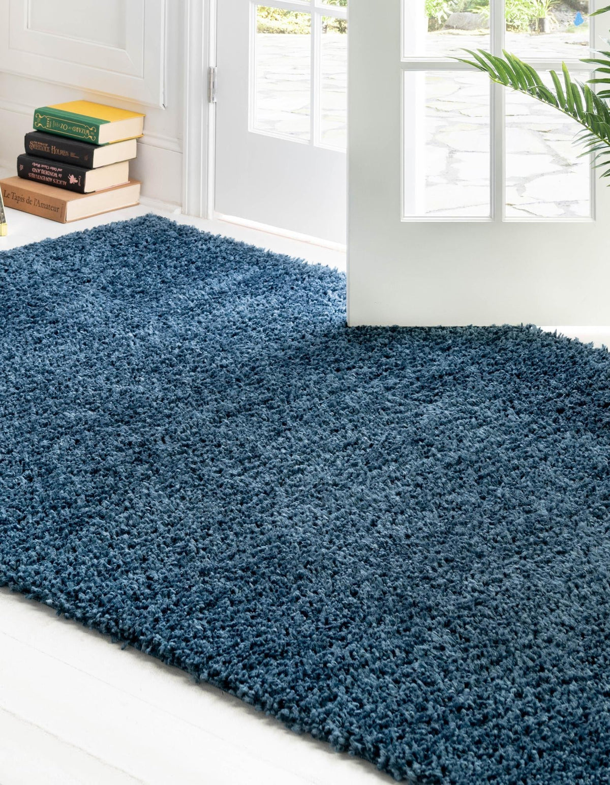 Rechteck Hochflorteppich Zermatt Shag in Blau von Hadorn™ - Lifestyle Image