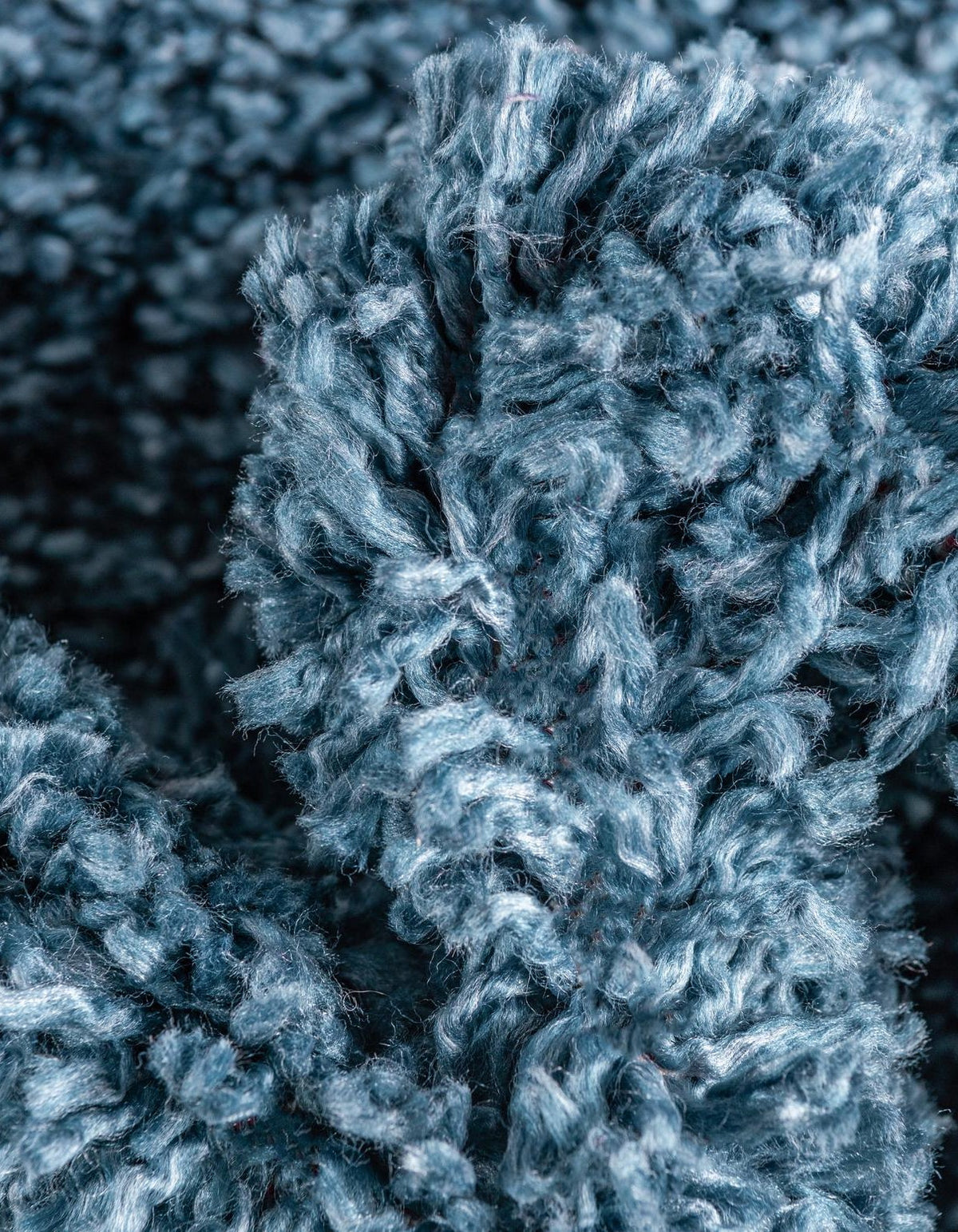 Rechteck Hochflorteppich Zermatt Shag in Blau von Hadorn™ - Lifestyle Image