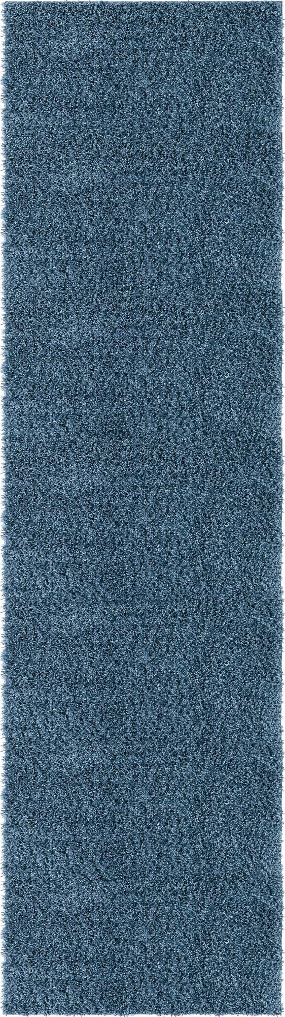 Läufer Hochflorteppich Zermatt Shag in Blau von Hadorn™ - Lifestyle Image