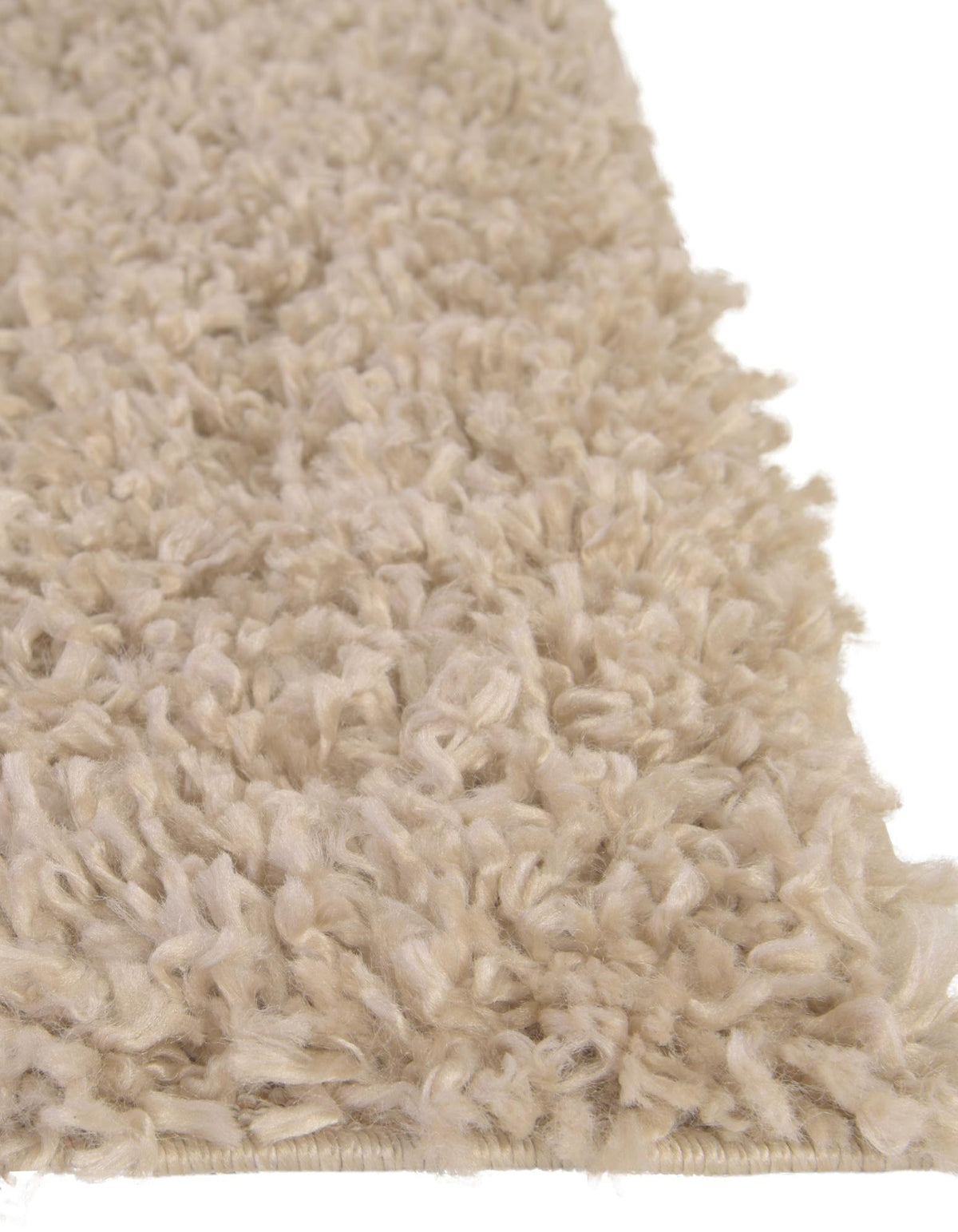 Quadratisch Hochflorteppich Zermatt Shag in Beige von Hadorn™ - Lifestyle Image
