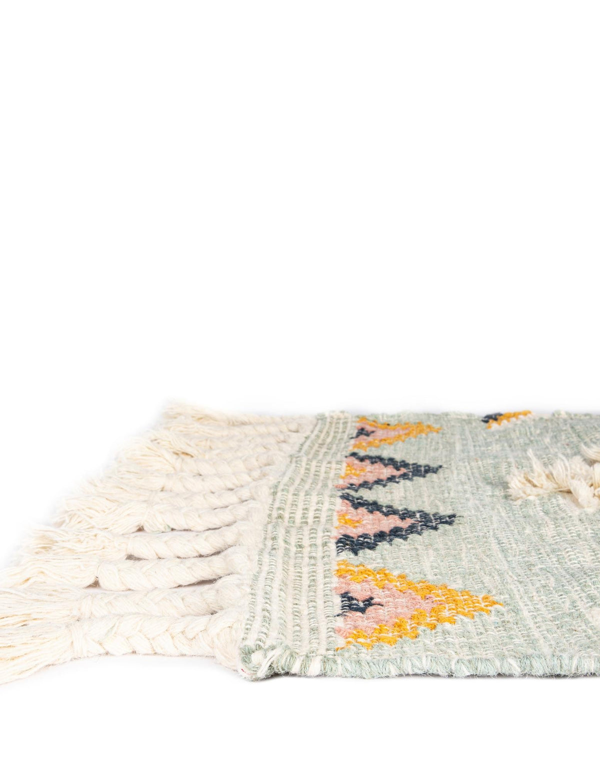 Rechteck Handgeflochten Teppich Arizona in Helles Aqua von Hadorn™ - Lifestyle Image