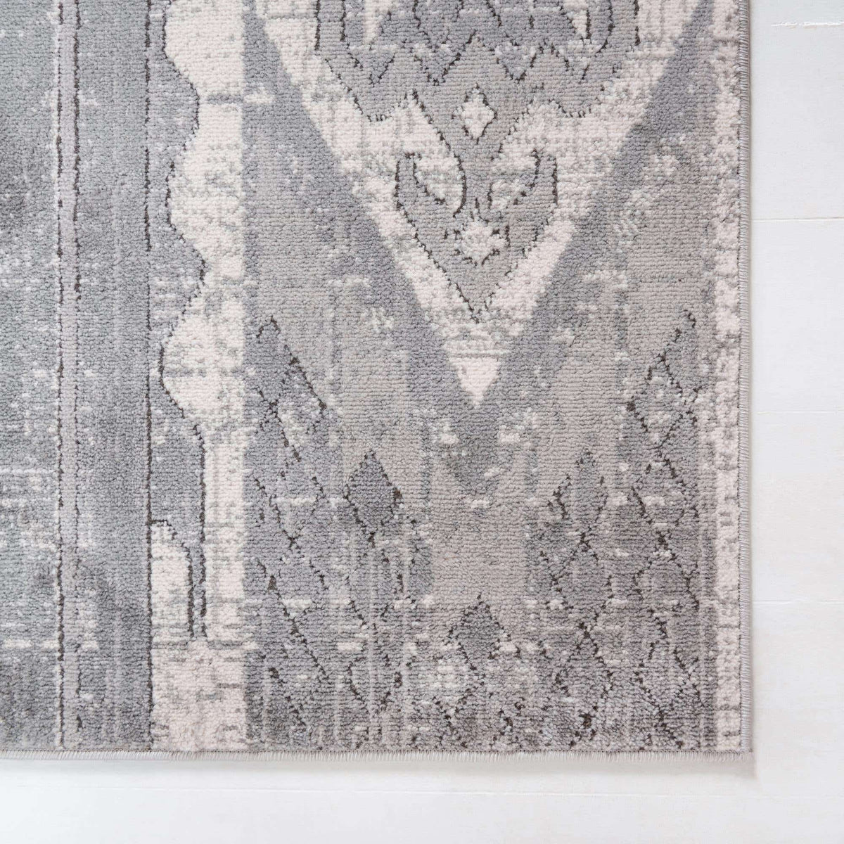Quadratisch Teppich Oregon in Grau von Hadorn™ - Lifestyle Image
