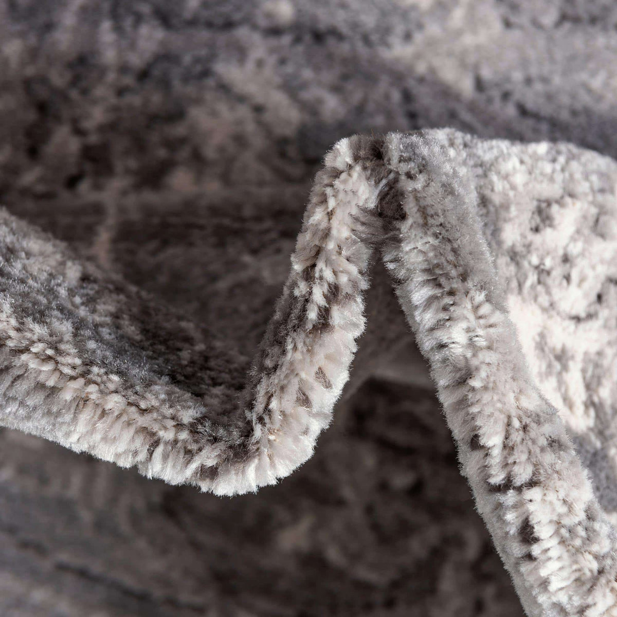 Quadratisch Teppich Oregon in Grau von Hadorn™ - Lifestyle Image