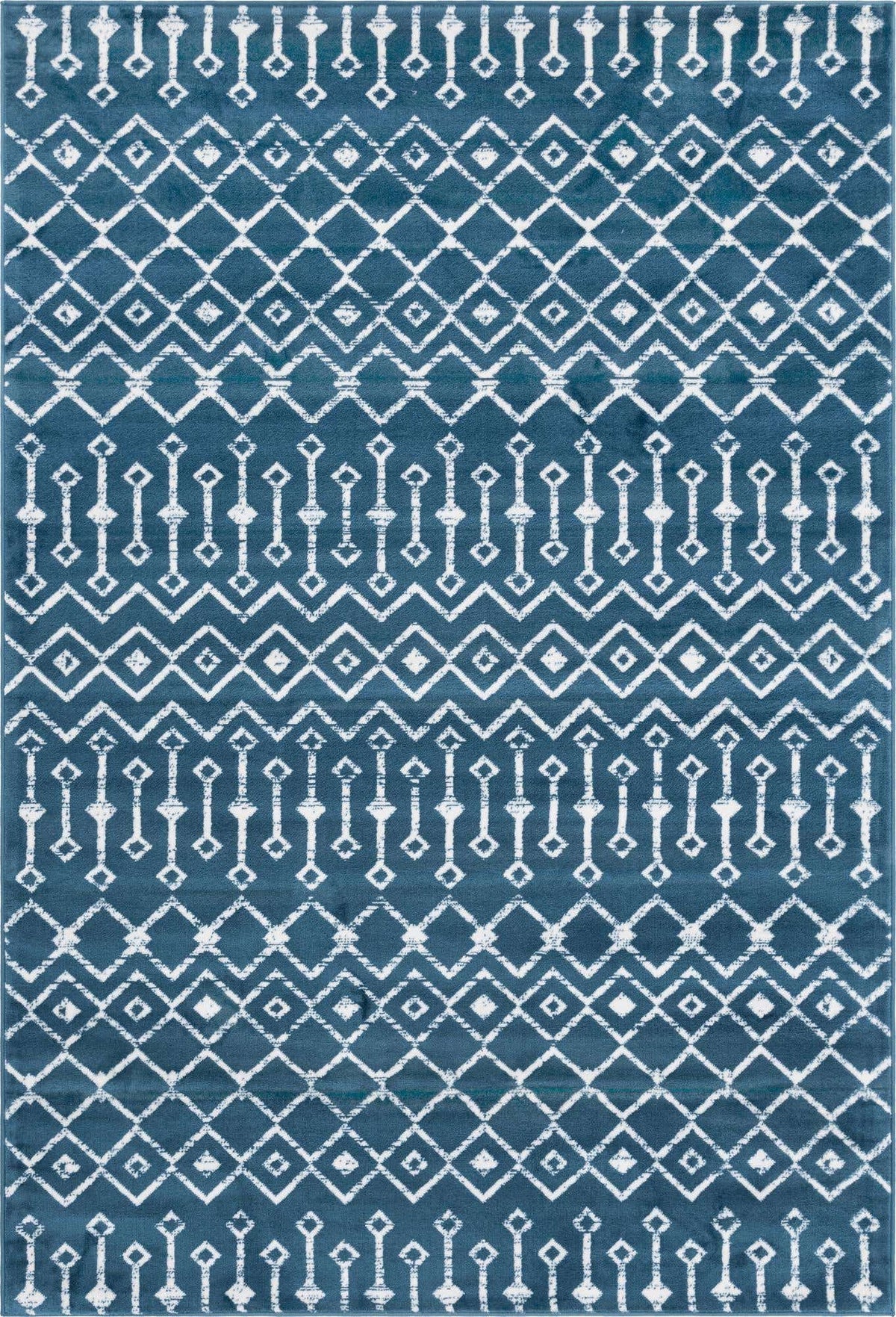 Rechteck Teppich Kasbah Trellis in Blau von Hadorn™ - Lifestyle Image