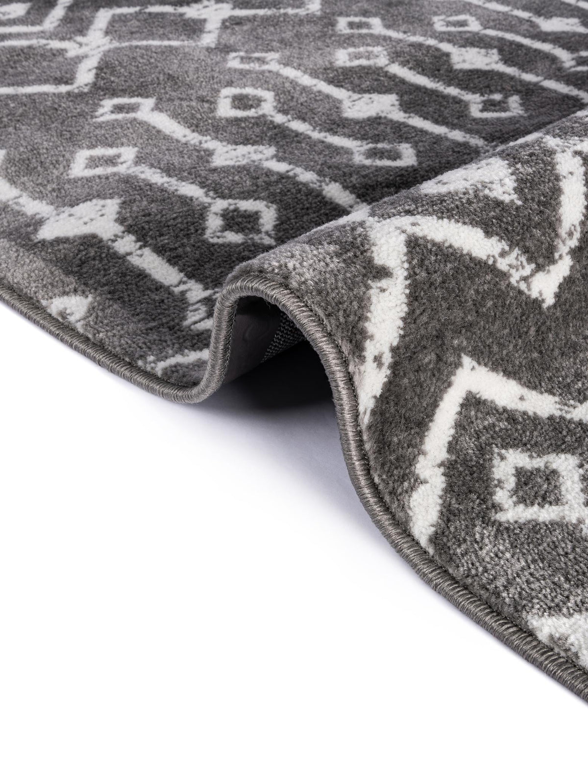 Läufer Teppich Kasbah Trellis in Hellgrau von Hadorn™ - Lifestyle Image