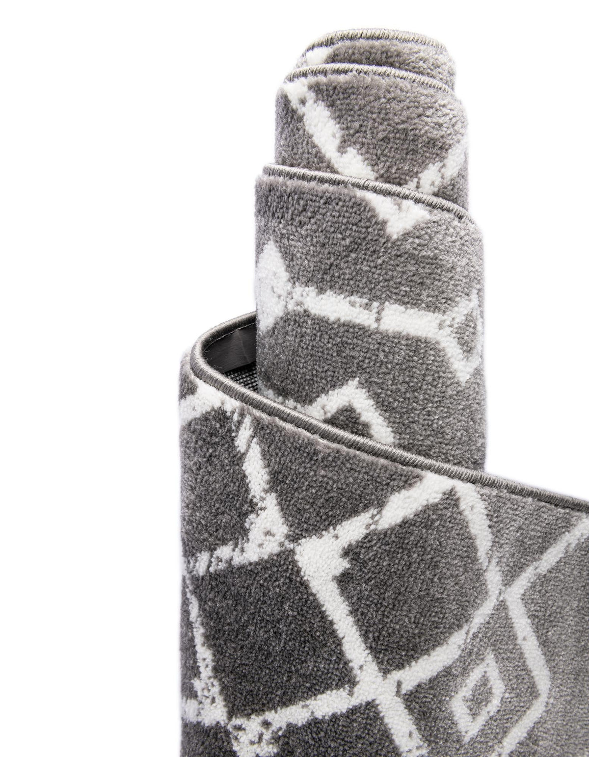Läufer Teppich Kasbah Trellis in Hellgrau von Hadorn™ - Lifestyle Image