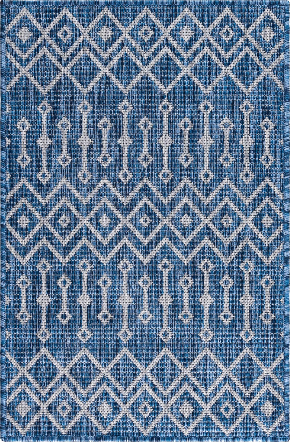 Rechteck Outdoor Teppich Tulum Outdoor in Blau von Hadorn™ - Lifestyle Image