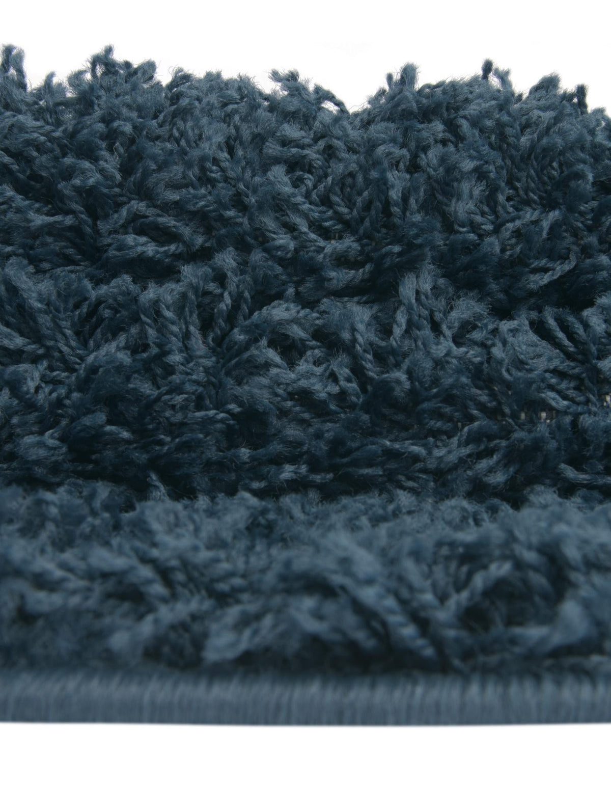 Rund Hochflorteppich Solid Shag in Blau von Hadorn™ - Lifestyle Image