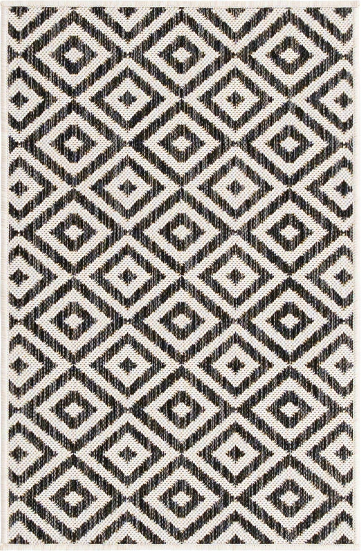 Rechteck Outdoor Teppich Tulum Outdoor in Anthrazit von Hadorn™ - Lifestyle Image