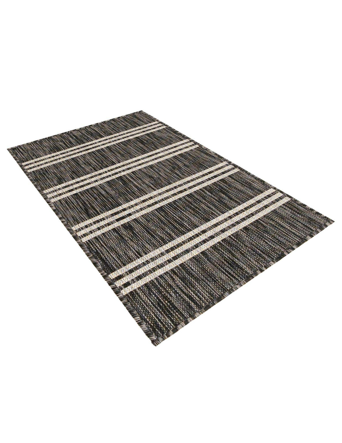 Rechteck Outdoor Teppich Tulum Outdoor in Holzkohle von Hadorn™ - Lifestyle Image