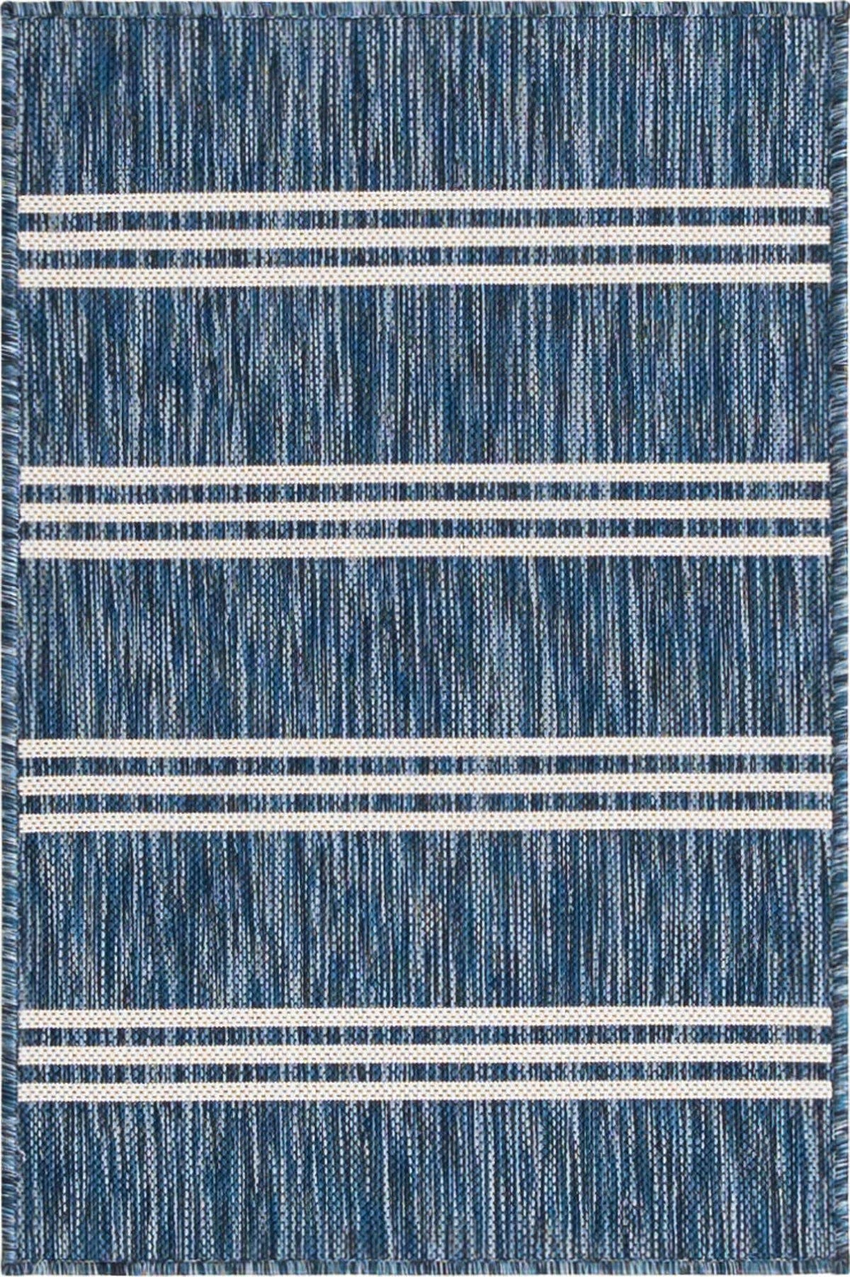 Rechteck Outdoor Teppich Tulum Outdoor in Blau von Hadorn™ - Lifestyle Image