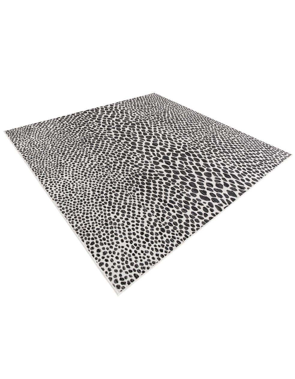 Quadratisch Outdoor Teppich Tulum Outdoor in Schwarz von Hadorn™ - Lifestyle Image