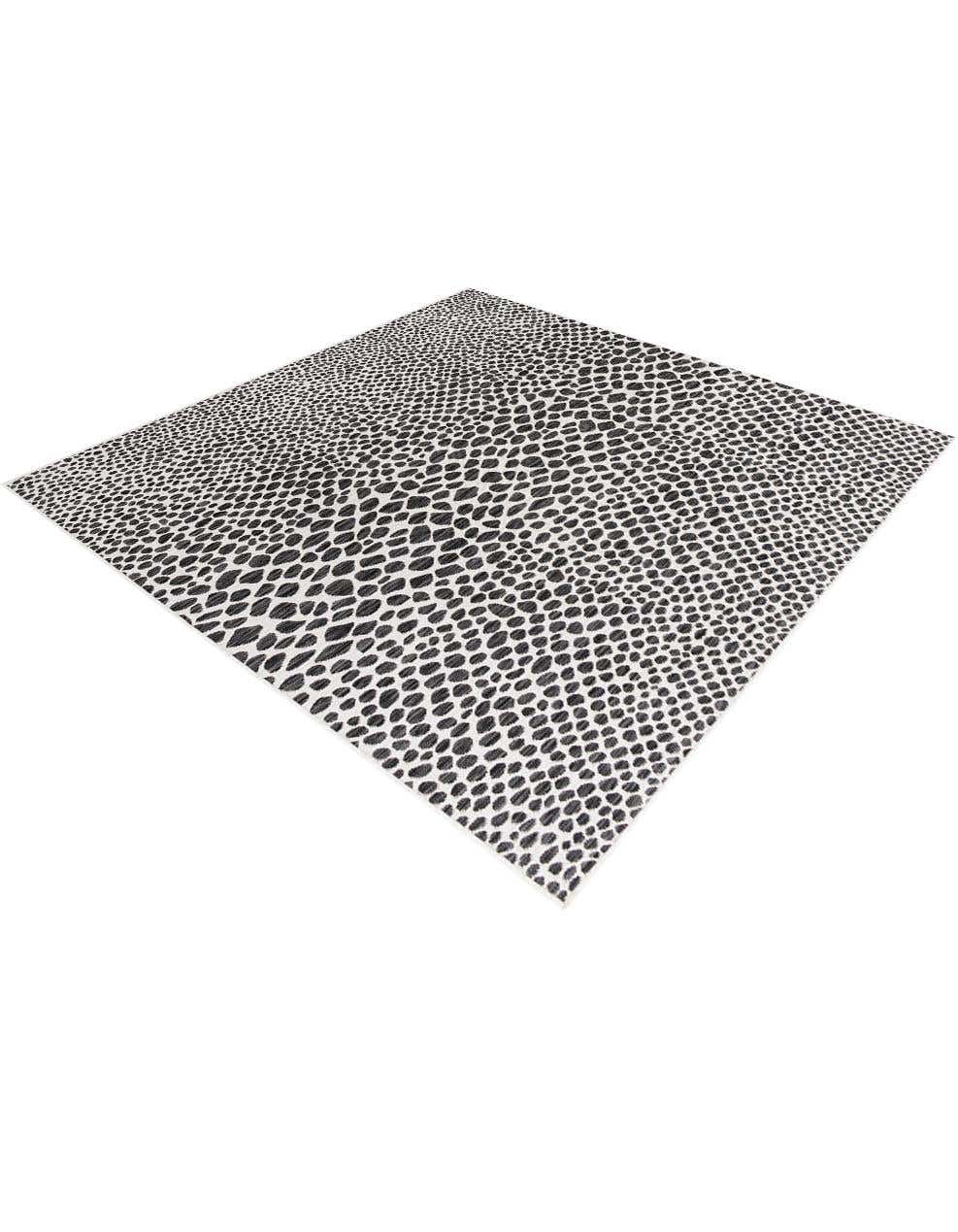 Quadratisch Outdoor Teppich Tulum Outdoor in Schwarz von Hadorn™ - Lifestyle Image