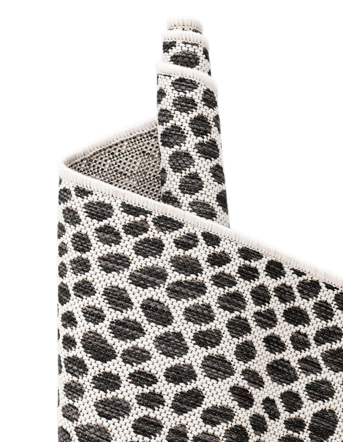 Rund Outdoor Teppich Tulum Outdoor in Schwarz von Hadorn™ - Lifestyle Image