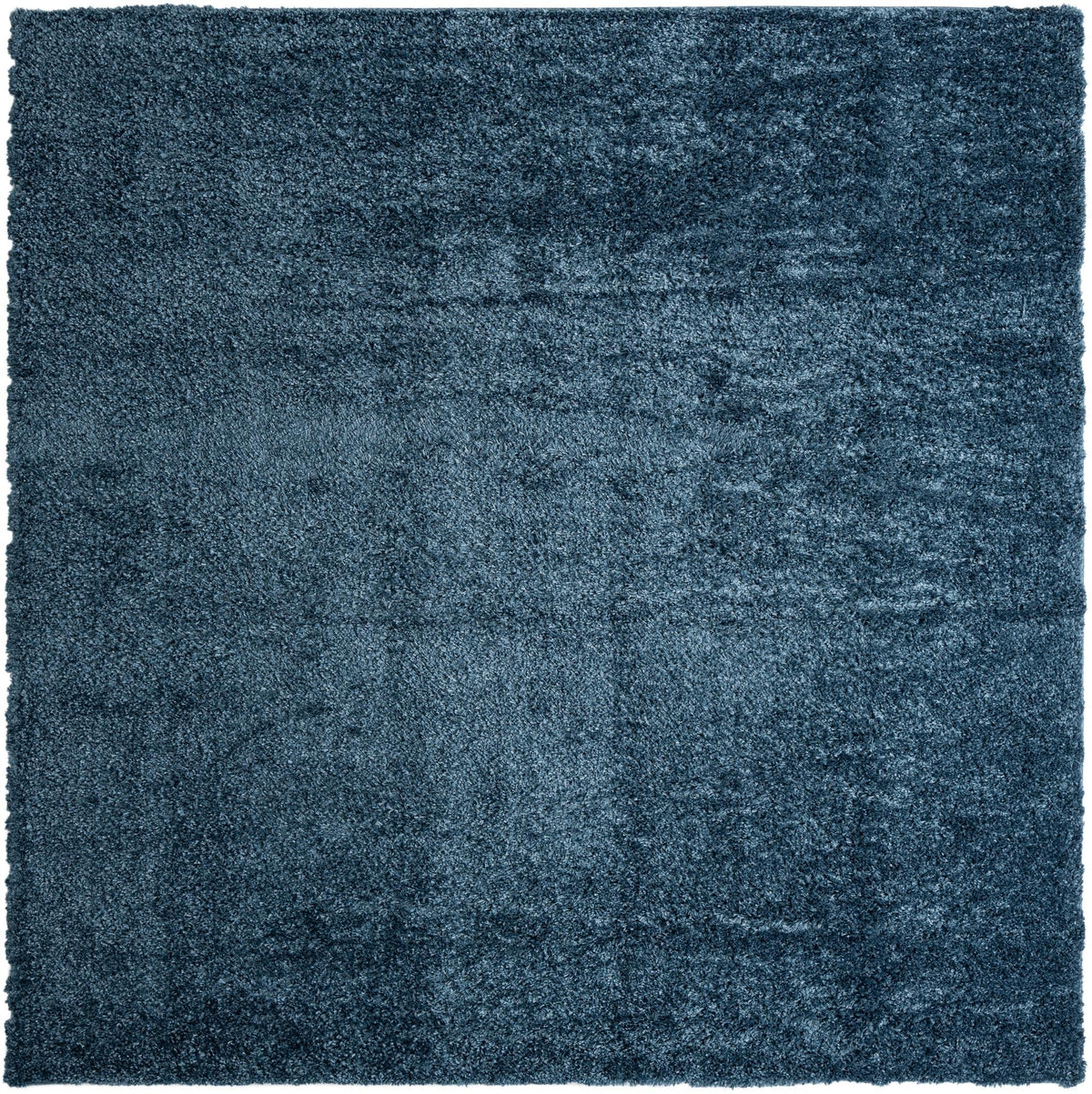 Quadratisch Hochflorteppich Zermatt Shag in Blau von Hadorn™ - Lifestyle Image