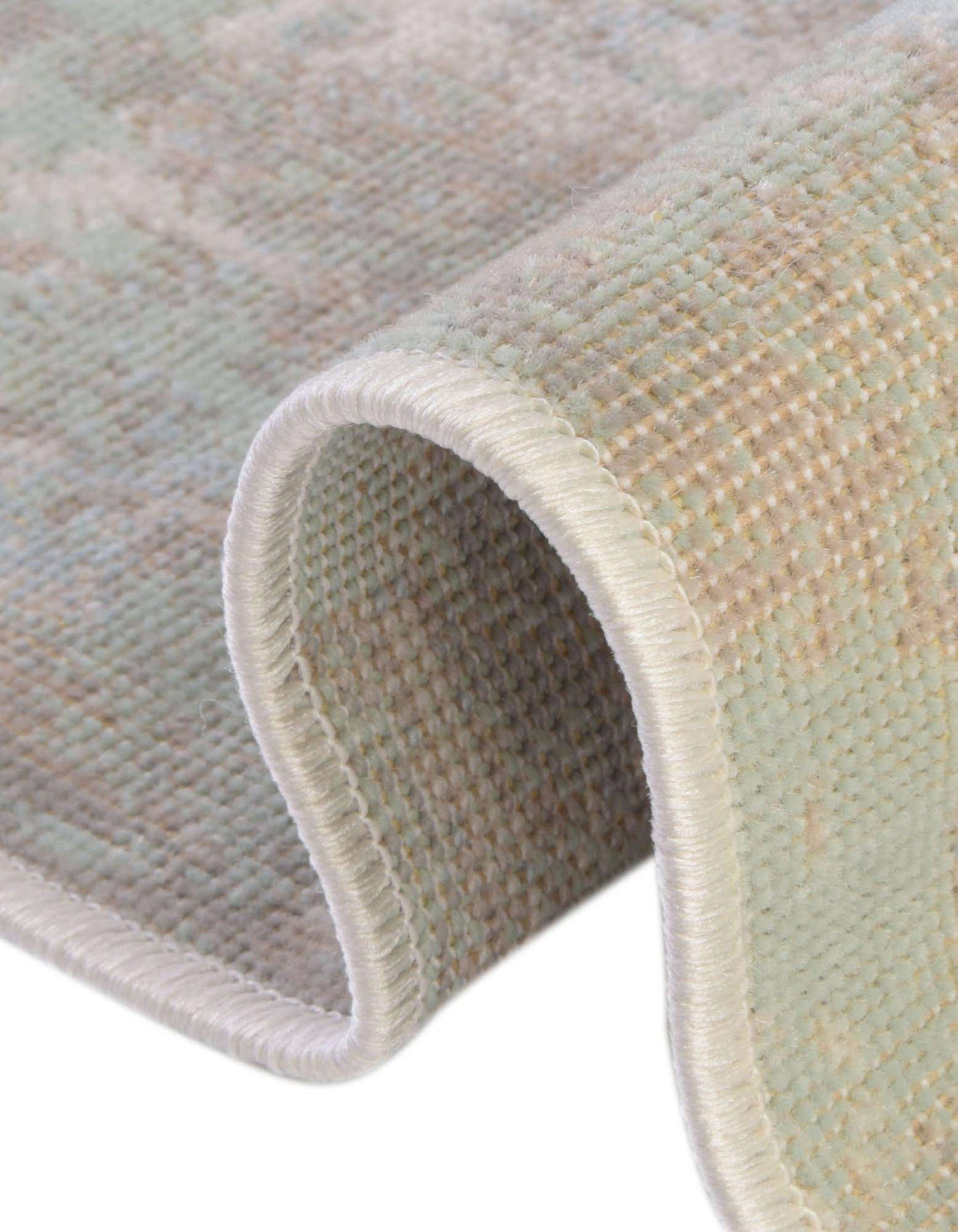 Quadratisch Teppich Lotus in Blaugrün von Hadorn™ - Lifestyle Image