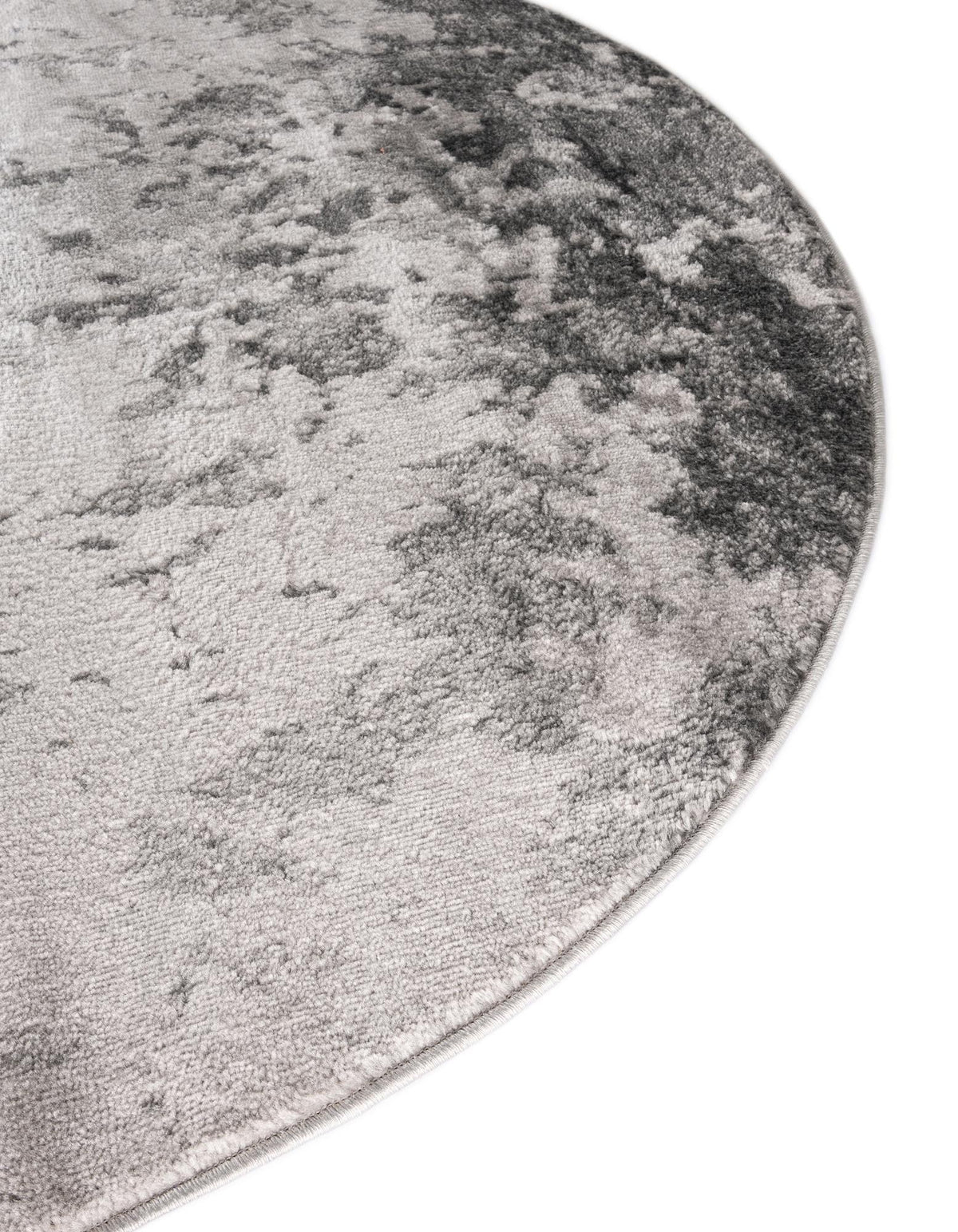 Rund Teppich Metropolis in Hellgrau von Hadorn™ - Lifestyle Image