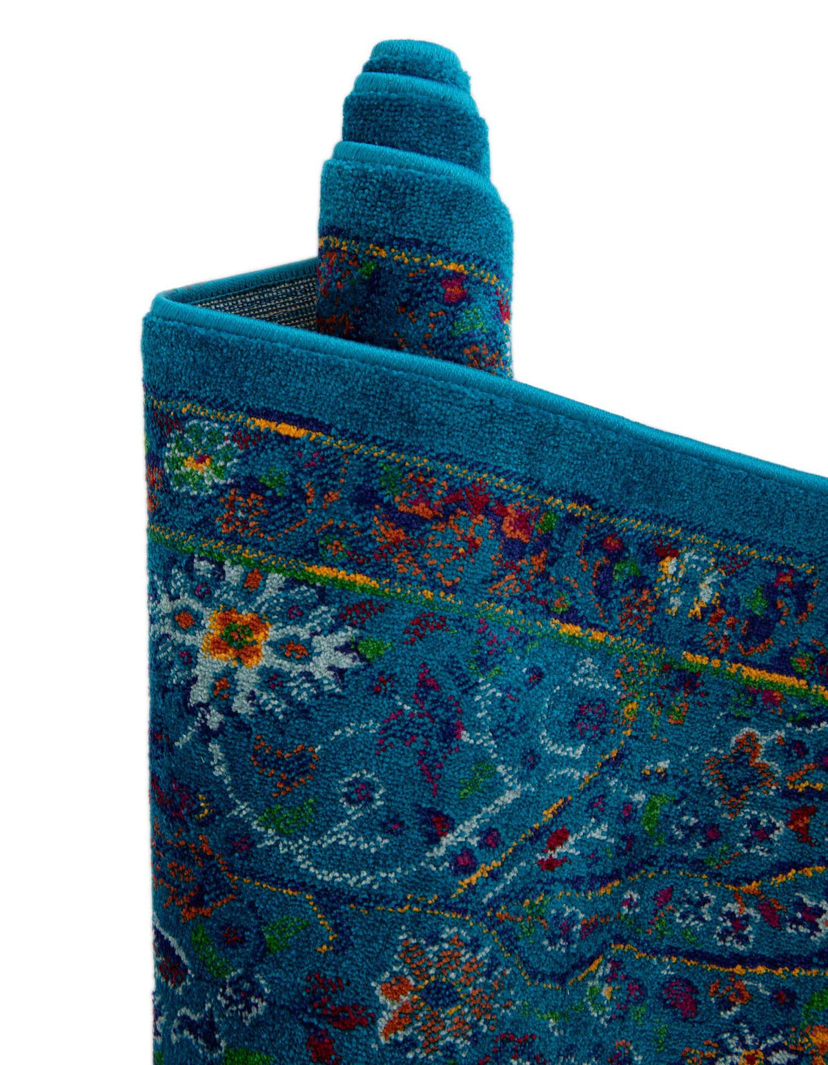 Rund Teppich Calypso in Marineblau von Hadorn™ - Lifestyle Image
