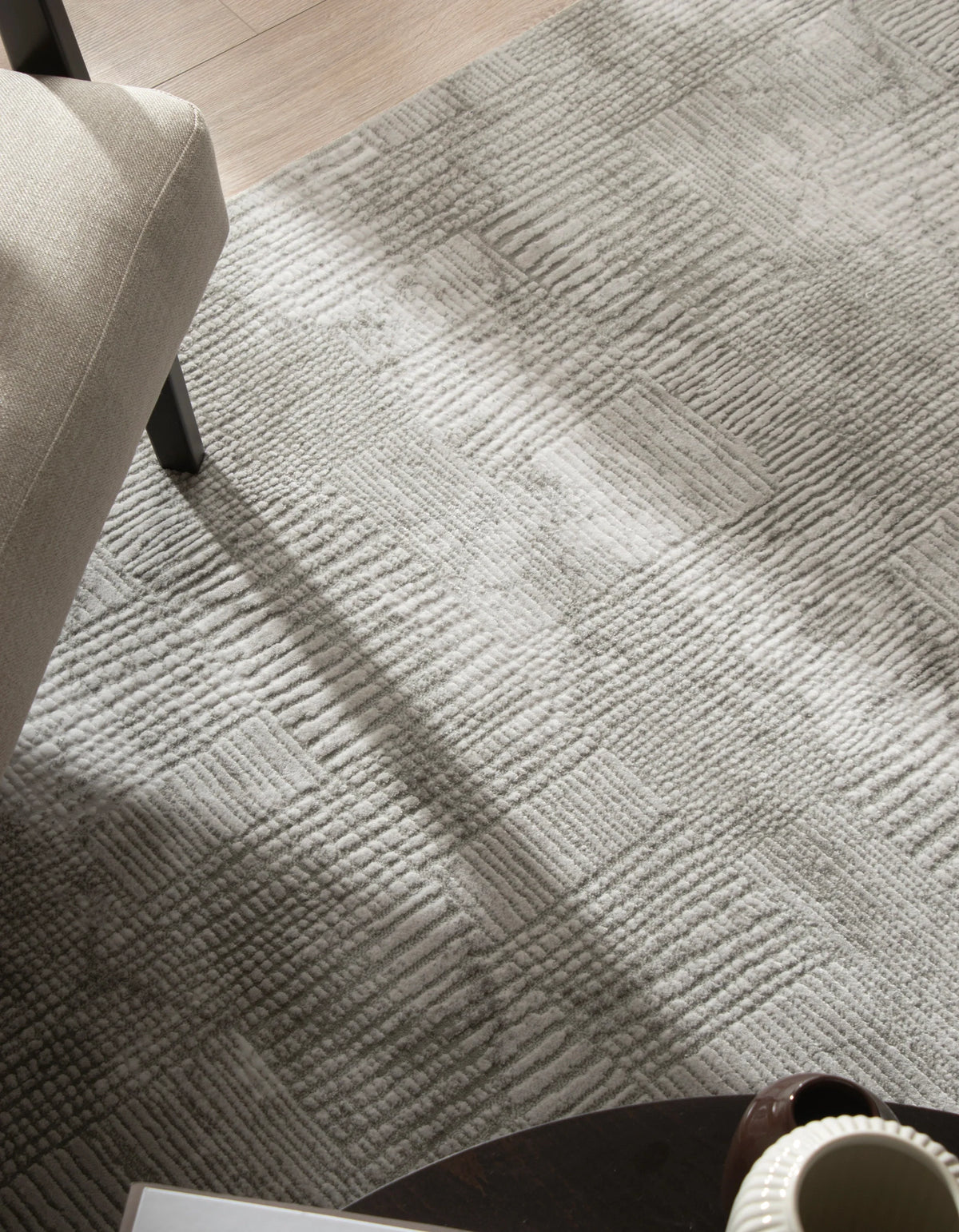 Rechteck Teppich Davos Flawless in Grau von Hadorn™ - Lifestyle Image