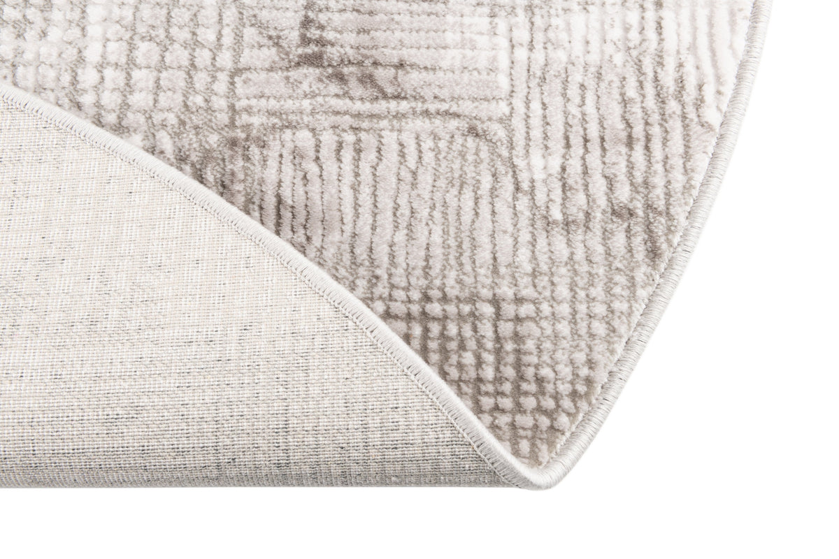 Rund Teppich Davos Flawless in Grau von Hadorn™ - Lifestyle Image