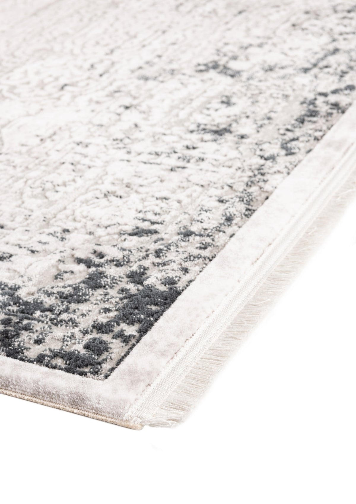 Quadratisch Teppich Davos Elegance in Grau von Hadorn™ - Lifestyle Image
