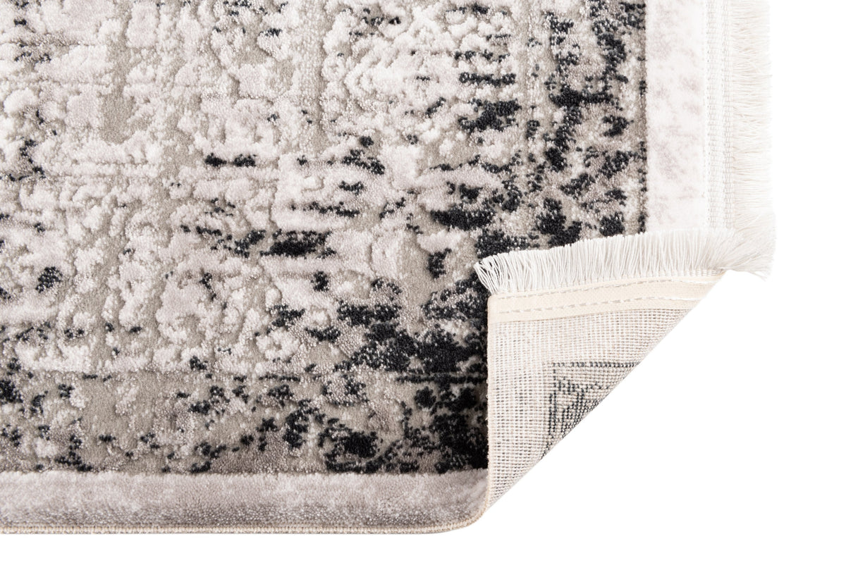 Quadratisch Teppich Davos Elegance in Grau von Hadorn™ - Lifestyle Image