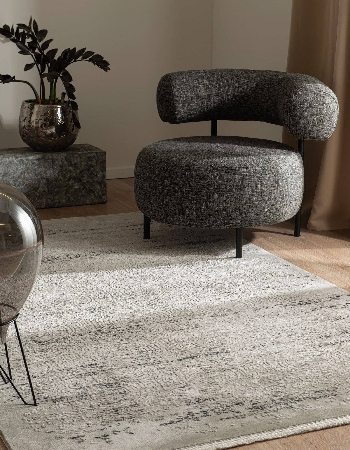 Rechteck Teppich Davos Charme in Grau von Hadorn™ - Lifestyle Image