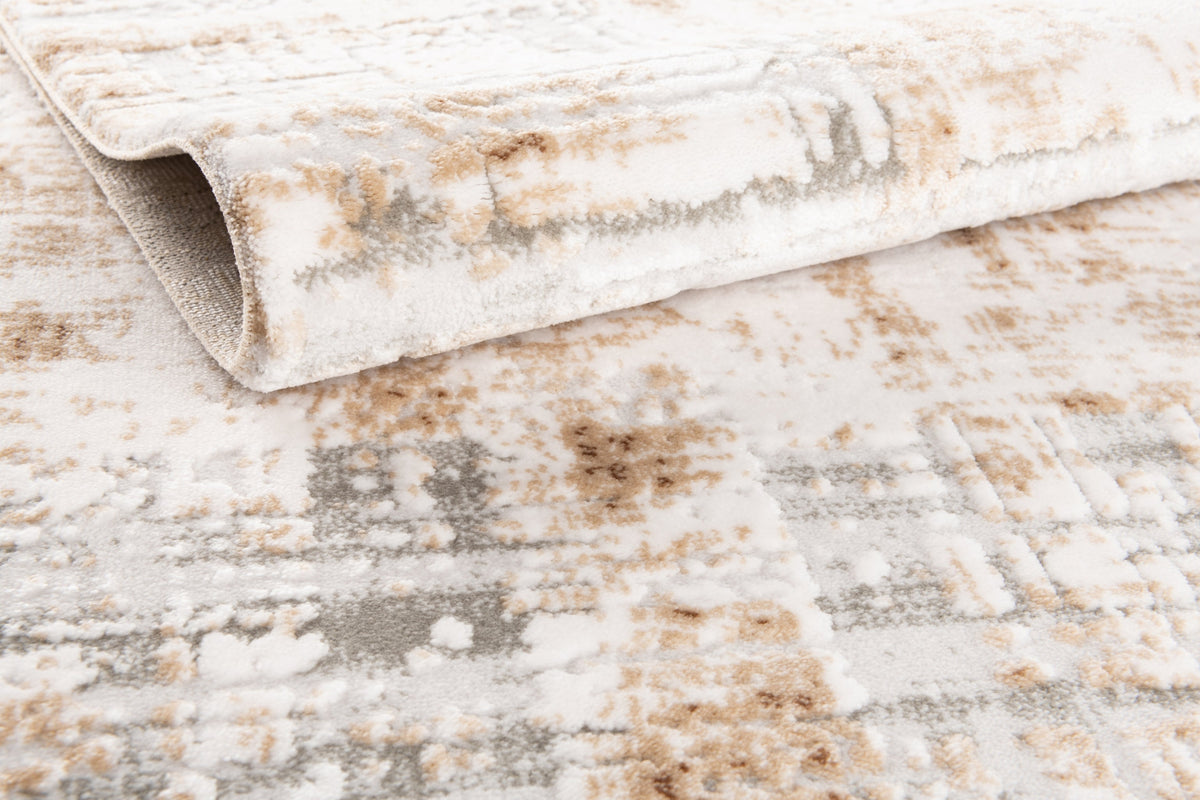 Rund Teppich Davos Miracle in Beige von Hadorn™ - Lifestyle Image