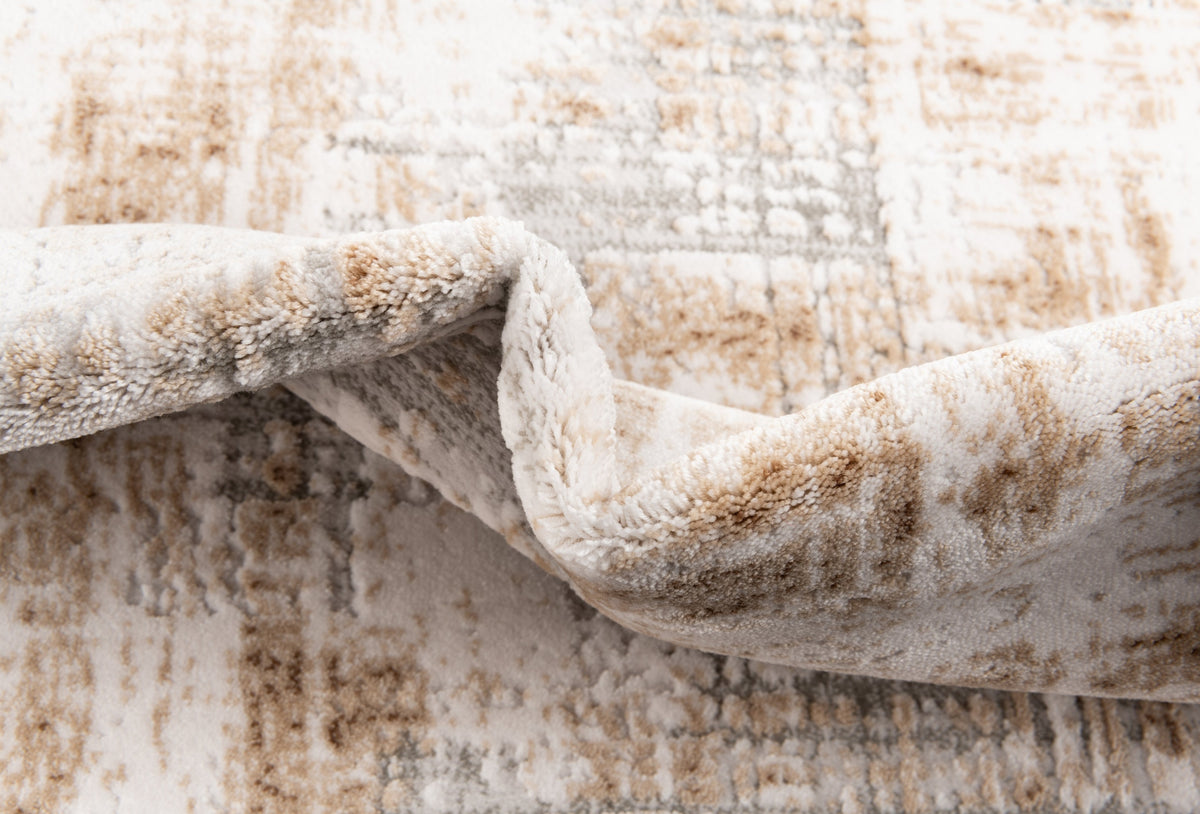 Rund Teppich Davos Miracle in Beige von Hadorn™ - Lifestyle Image