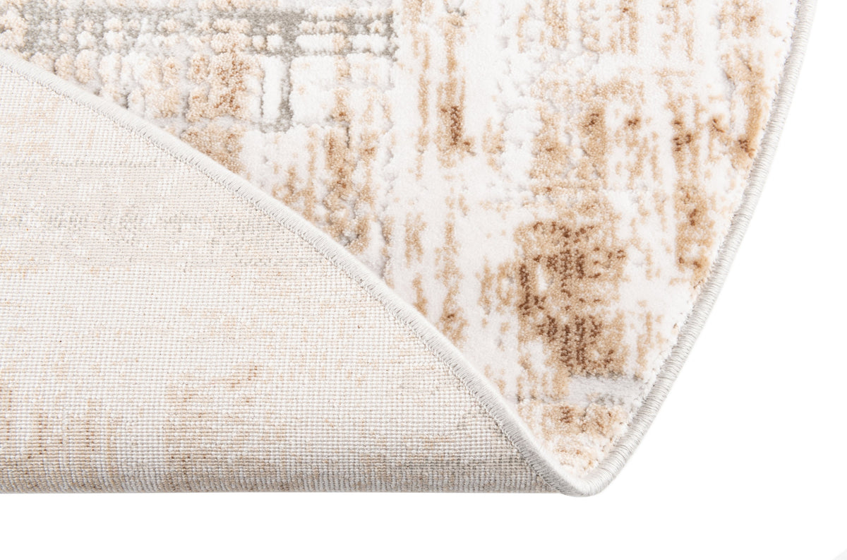 Rund Teppich Davos Miracle in Beige von Hadorn™ - Lifestyle Image