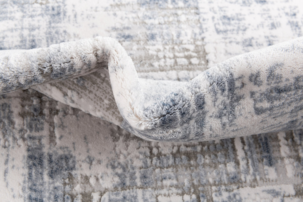 Quadratisch Teppich Davos Miracle in Blau von Hadorn™ - Lifestyle Image