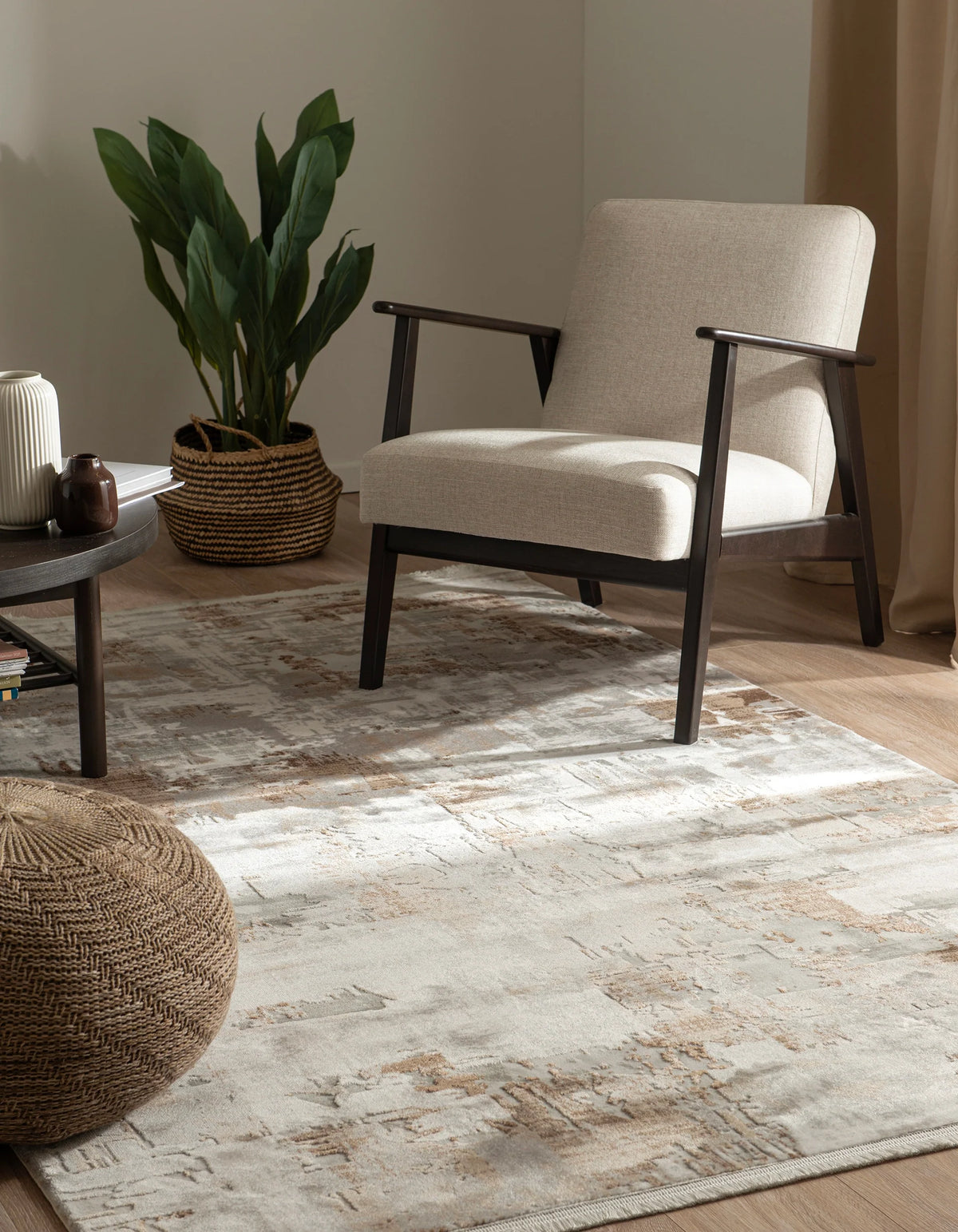 Rechteck Teppich Davos Intense in Beige von Hadorn™ - Lifestyle Image