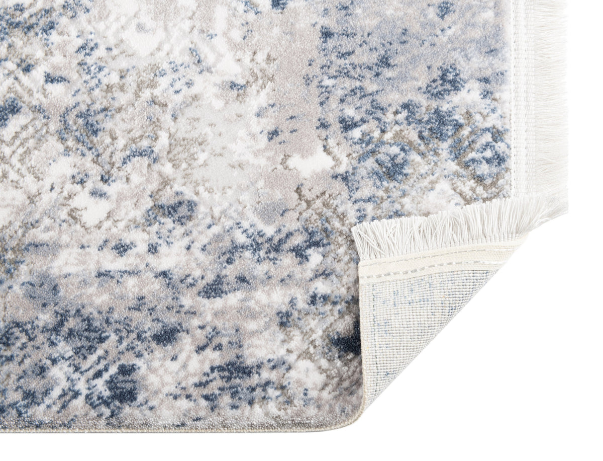 Quadratisch Teppich Davos Magic in Blau von Hadorn™ - Lifestyle Image