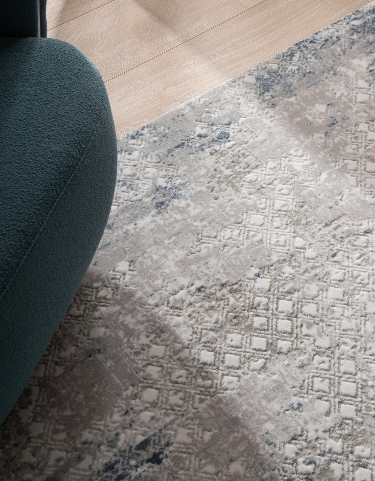 Läufer Teppich Davos Magic in Blau von Hadorn™ - Lifestyle Image