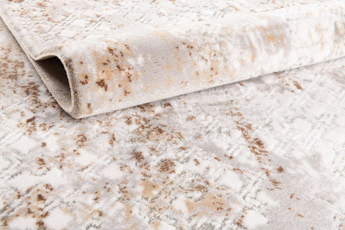 Rund Teppich Davos Magic in Beige von Hadorn™ - Lifestyle Image